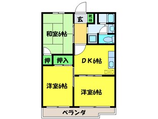 サンハイツ西井Ⅰの物件間取画像